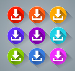 download icons with various colors