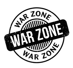 War Zone rubber stamp. Grunge design with dust scratches. Effects can be easily removed for a clean, crisp look. Color is easily changed.