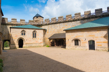 View of kost castle, gothic castle in bohemia