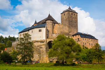 Fototapeta na wymiar View of kost castle, gothic castle in bohemia