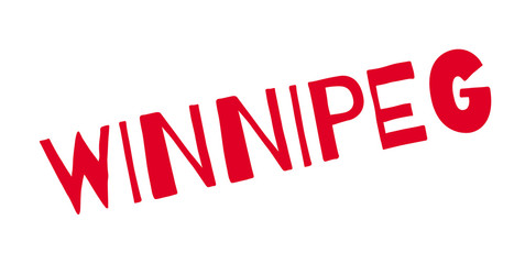Winnipeg rubber stamp. Grunge design with dust scratches. Effects can be easily removed for a clean, crisp look. Color is easily changed.