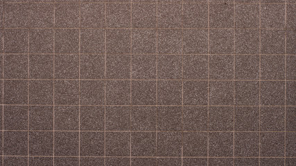 Brown ceramic tiles on the wall