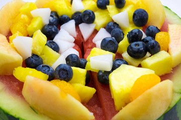 スイカのデザートピザ