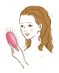 女性　抜け毛　髪　美容