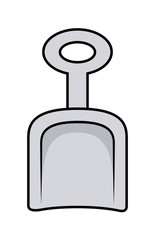 Retro sand Shovel Vector clip-art
