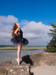 Danseuse au Mont Saint michel