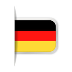 Germany Flag Vector Bookmark Icon