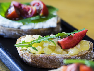Bruschetta with Beef carpaccio