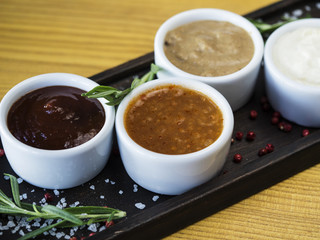 Set of sauces