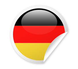 Germany Flag Vector Round Corner Paper Icon