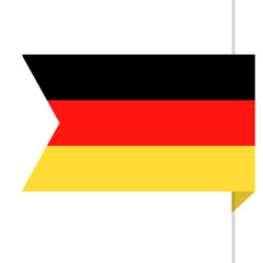 Germany Flag Vector Bookmark Icon