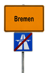 Ortsschild, Bremen