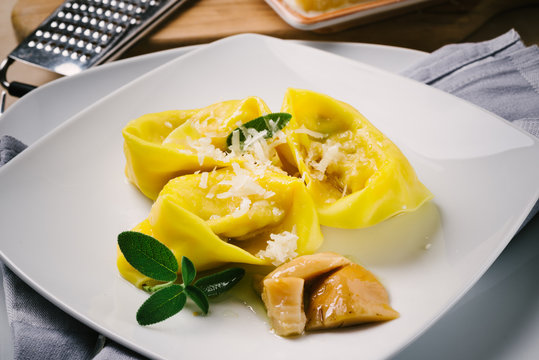 Tortelli stuffed whit porcini