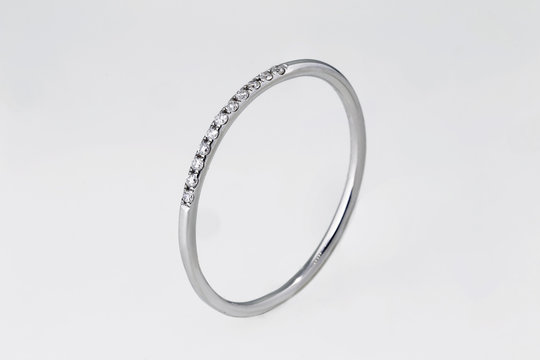 diamond ring, engagement band