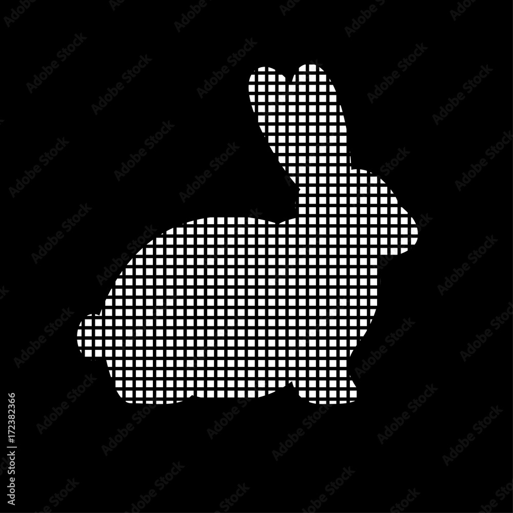 Sticker pixel icon - osterhase