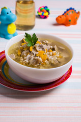 Soup with pearl barley