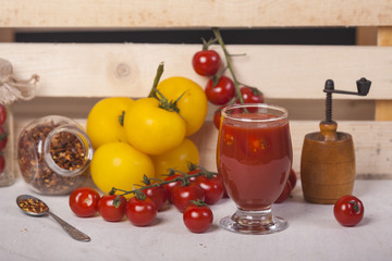 Vegetable juice or smoothie