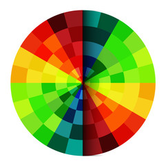 Obraz premium Abstract Rainbow Circle Vector