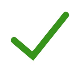 Checkmark flat icon.