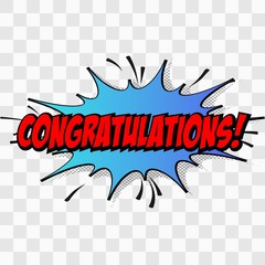  Vector comic speach bubble with phrase