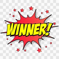  Vector comic speach bubble with phrase