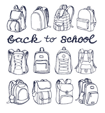 Backpack Sketch Images – Browse 27,267 Stock Photos, Vectors, and Video