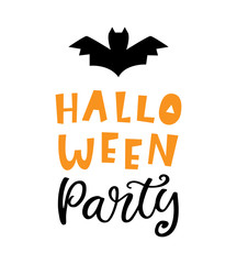 Halloween Party Handwritten Lettering