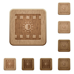 Movie saturation wooden buttons