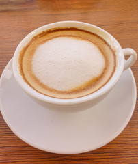cup of cappuccino coffee