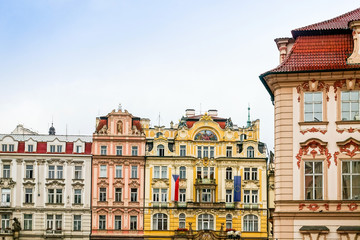 Old Town ancient architecture in Prague, Czech Republic