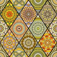 Seamless pattern. Vintage decorative elements. Hand drawn background. Islam, Arabic, Indian, ottoman motifs. Perfect for printing on fabric or paper.