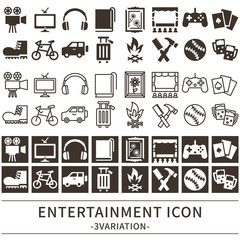 娯楽　アイコン　セット