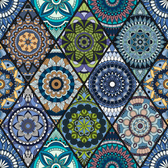 Seamless pattern. Vintage decorative elements. Hand drawn background. Islam, Arabic, Indian, ottoman motifs. Perfect for printing on fabric or paper.