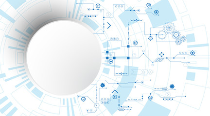 Vector abstract technology concept.