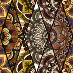 Seamless pattern. Vintage decorative elements. Hand drawn background. Islam, Arabic, Indian, ottoman motifs. Perfect for printing on fabric or paper.