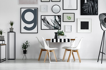 Plants and jug on table