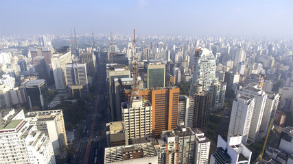 Fototapeta na wymiar Sao Paulo. Skyline. Avenida Paulista