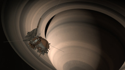 Satellite Cassini is approaching Saturn. Cassini Huygens is an unmanned spacecraft sent to the...