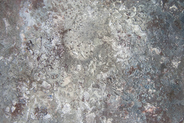 Metal background with rust and traces of paint and oxide, texture of titanium, sheet of metal...