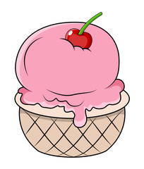 Cup Ice Cream Vector