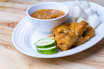 Chicken Rendang is popular dish in Malaysia
