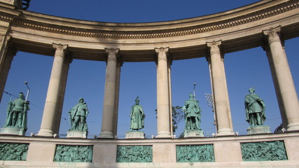 Hősök tere et monument du millénaire à Budapest