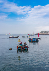 Naklejka premium Dongji Island, Putuo District, Zhoushan, Zhejiang province, China.