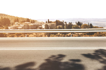 Obraz premium autumn road background 