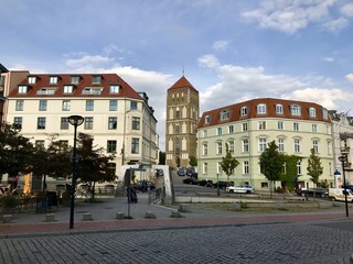 Fototapeta na wymiar Altstadt in Rostock (Mecklenburg Vorpommern)