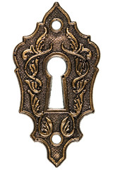 The keyhole, decorative design element, isolated on white background - 172396945