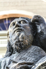 St John's Statue In Front Of The St John's Cathedral Basilica