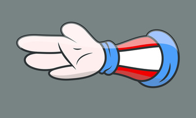 Cartoon Uncle Sam Hand Vector
