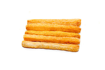 corn cheese stick isolated on white background