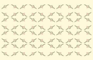 Christmas ornament from mistletoe on old background